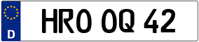 Trailer License Plate